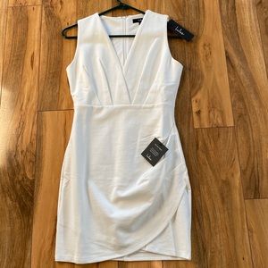 Lulu’s Cocktail Hour Ivory Wrap Dress